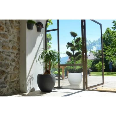 Pot de fleur EDA rond Graphit Ø50cm - 46L Gris anthracite