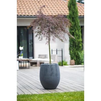 Jardinière Graphit Ø50cm - 53L - Gris anthracite