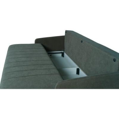 Canapé convertible 3 places BETTA - Vert foncé - Couchage 145 x 190 - Coffre rangement