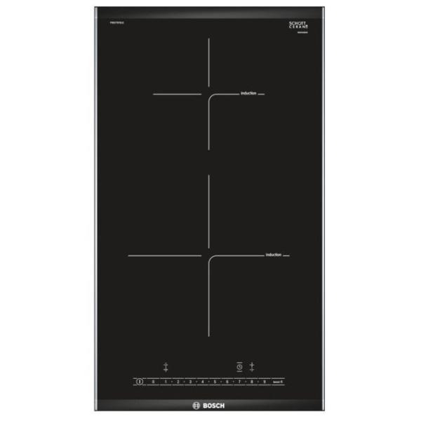 Table de cuisson vitrocéramique BOSCH PIB375FB1E - 2 foyers induction - QuickStart - Sécurité enfants