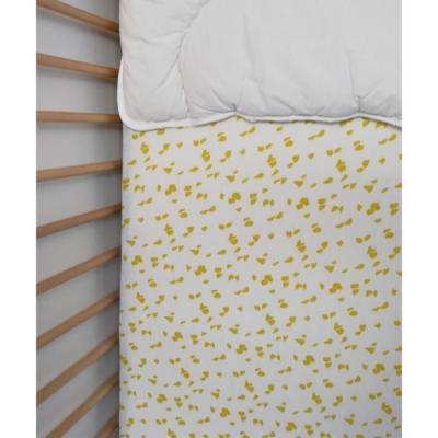 Drap housse enfant imprimé savane Jaune 70x140 cm