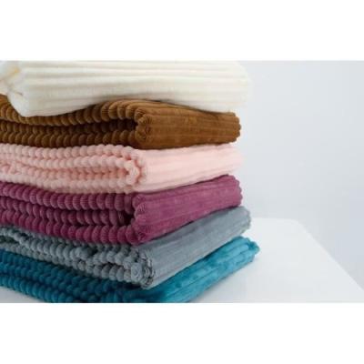 Couverture boudoir douce et chaude - DOMIVA - Gris bleu