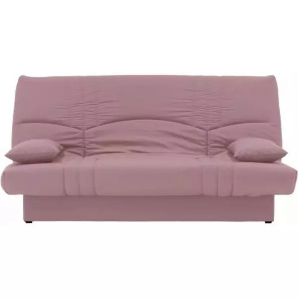 Canapé convertible clic clac 3 places - Tissu Rose - L 190 x P 92 cm - DREAM - Style Contemporain