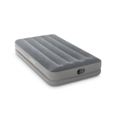 Matelas gonflable 1 place avec pompe intégrée - Intex