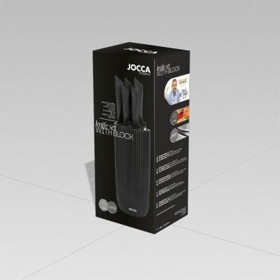 Ensemble de couteaux JOCCA: 5 couteaux avec bloc en polypropylène