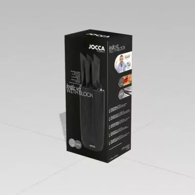 Ensemble de couteaux JOCCA: 5 couteaux avec bloc en polypropylène