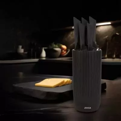 Ensemble de couteaux JOCCA: 5 couteaux avec bloc en polypropylène