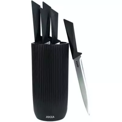 Ensemble de couteaux JOCCA: 5 couteaux avec bloc en polypropylène