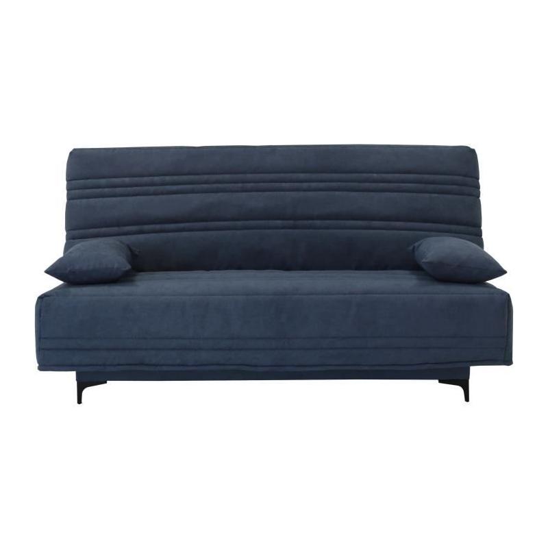 Banquette clic clac 3 places bleu - Style contemporain