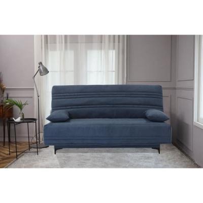 Banquette clic clac 3 places bleu - Style contemporain