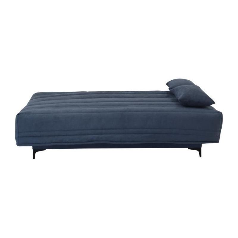 Banquette clic clac 3 places bleu - Style contemporain