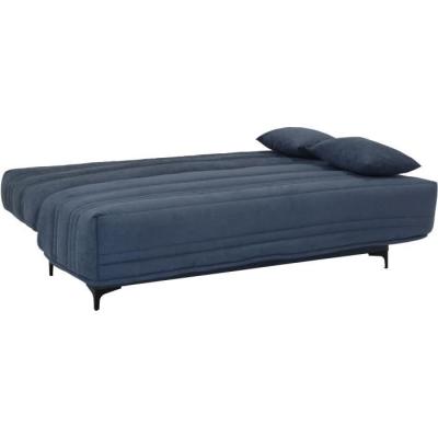 Banquette clic clac 3 places bleu - Style contemporain