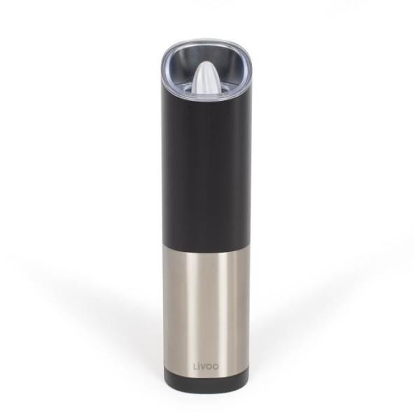 Moulin a épices - Livoo - GS161 - Rechargeable - 80 ml - Moutre réglable - Acier inoxydable