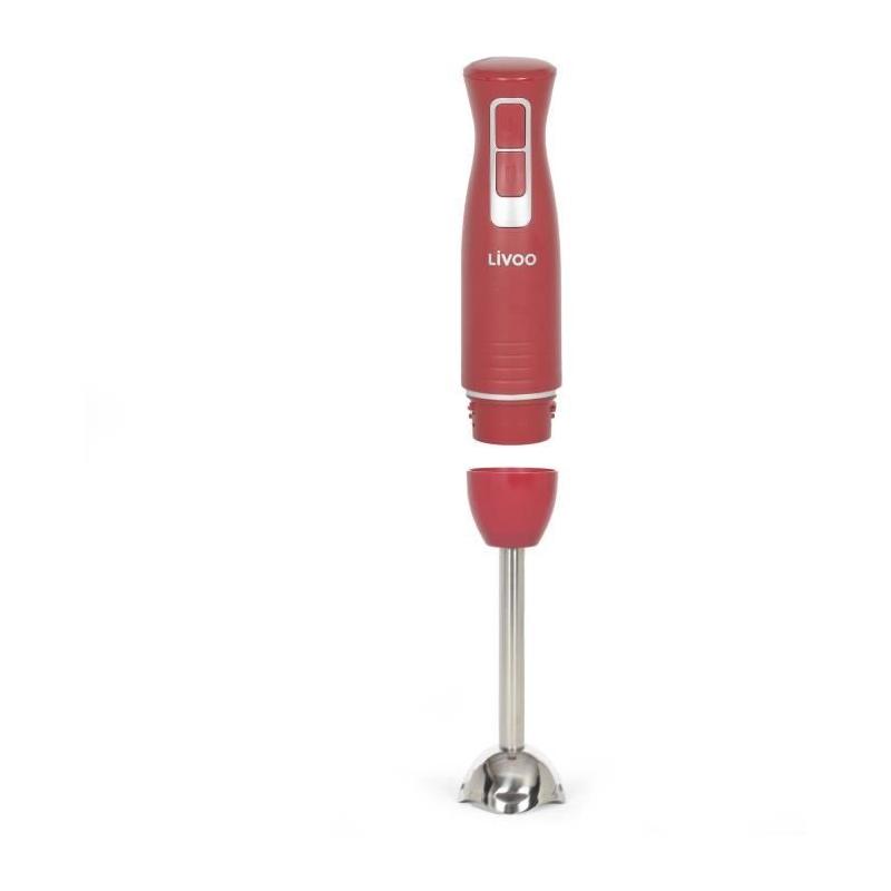 Mixeur plongeant DOP245R LIVOO - 400W - 2 vitesses - Bol 700ml