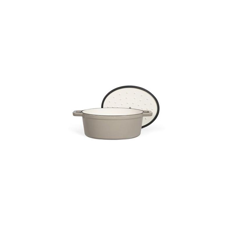 Cocotte ovale Livoo MEP129G - Gris: Cuisinez avec style!