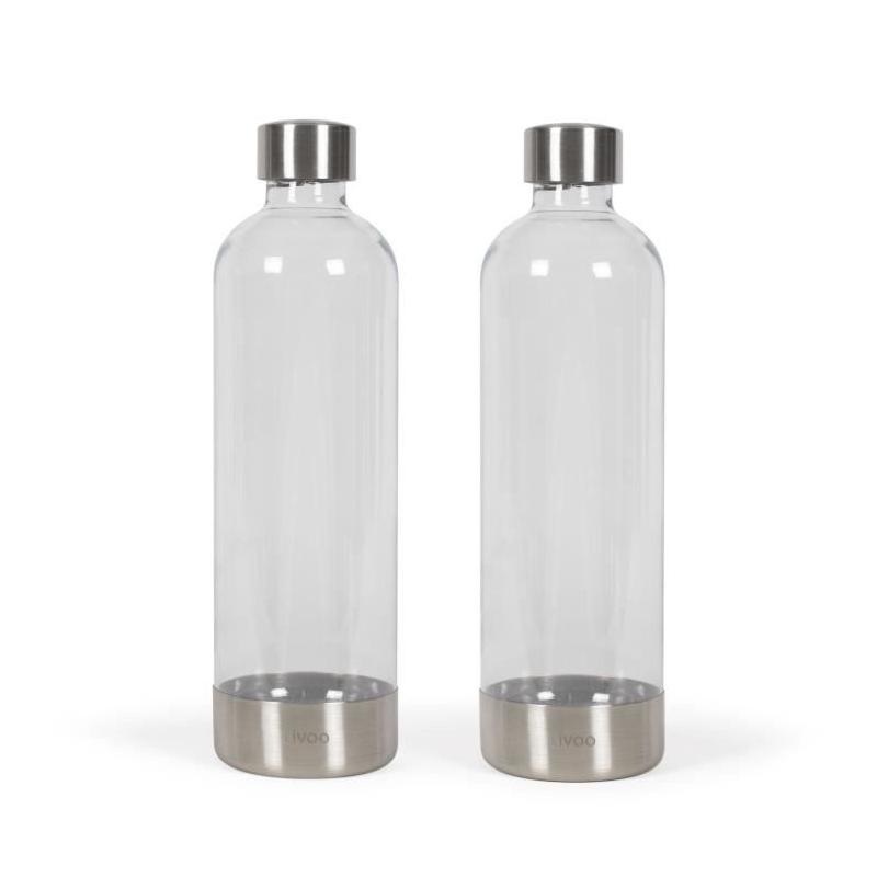 Ensemble de 2 bouteilles de gazéification - LIVOO DOM464AC1 - 2 x 1L
