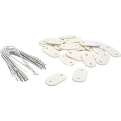 Fixations pour mailles - NATURE - Blanc - Pratique et robuste