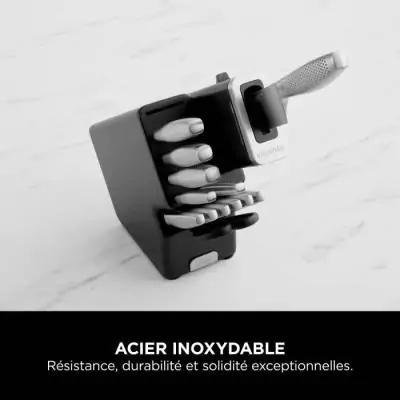 Ensemble de couteaux NINJA StaySharp pour une précision inoxydable Ensemble de couteaux NINJA StaySharp pour une précision inoxydable