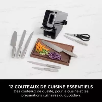 Ensemble de couteaux NINJA StaySharp pour une précision inoxydable Ensemble de couteaux NINJA StaySharp pour une précision inoxydable