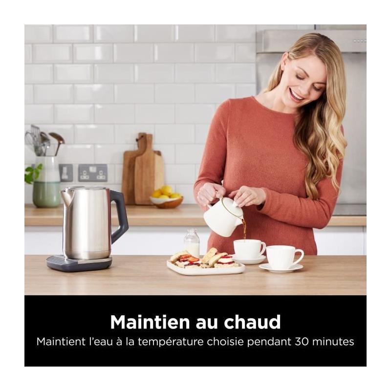 Bouilloire électrique NINJA 3000W - 1,7L Inox
