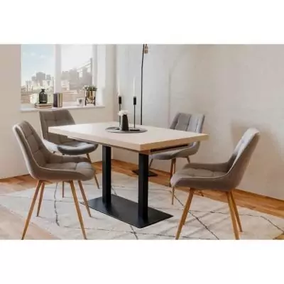 Table extensible ORLANDO - Style industriel chene sonoma Table extensible ORLANDO - Style industriel chene sonoma
