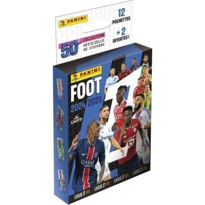 Blister PANINI Foot Ligue 1 2024-2025 - 12 + 2 offertes!