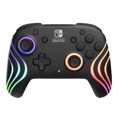 Manette de jeu Nintendo Switch Afterglow Wave - Sans fil - Noire