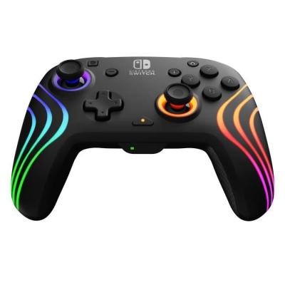 Manette de jeu Nintendo Switch Afterglow Wave - Sans fil - Noire