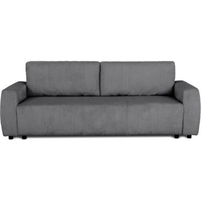 Canapé convertible 3 places PHARELL - Anthracite Velours