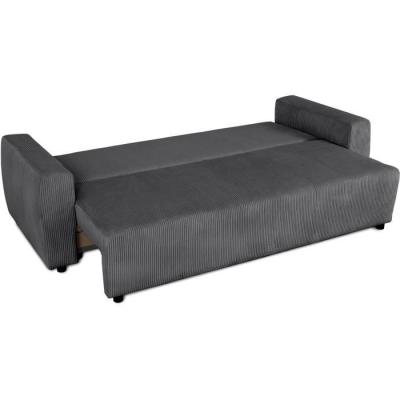 Canapé convertible 3 places PHARELL - Anthracite Velours