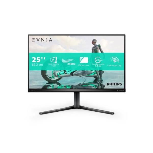 Ecran PC Gamer - Philips - 24,5'' - FHD - Fast VA - 0,5ms - 240Hz - Pivot/Réglable en hauteur - 25M2N3200W