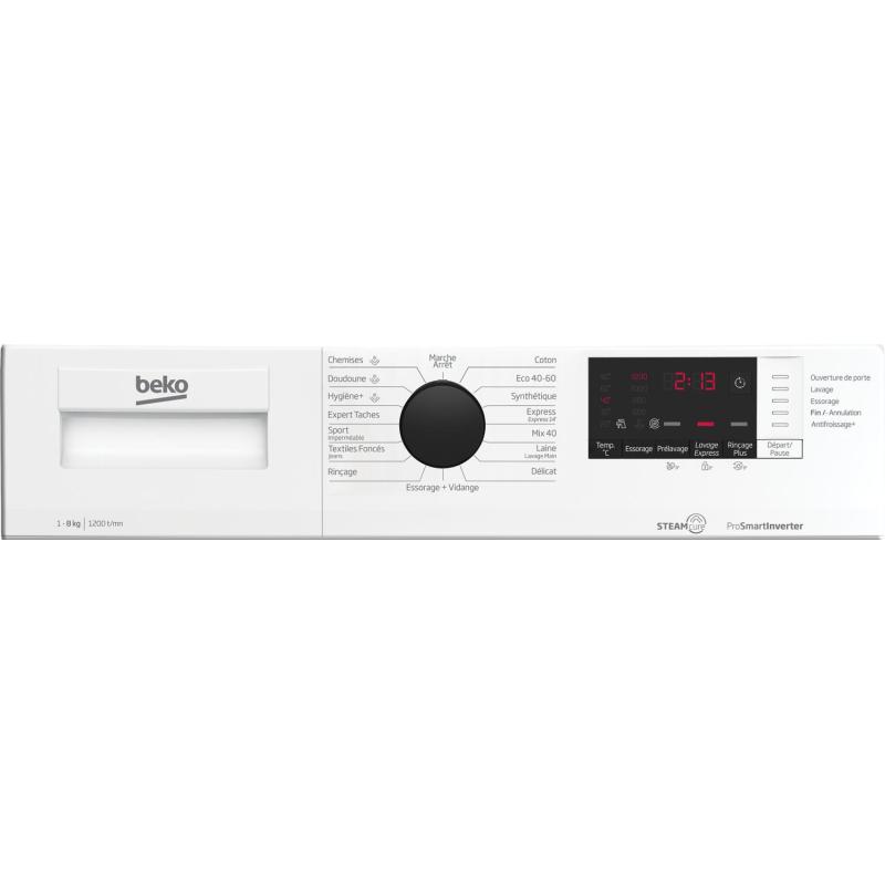 Beko b300 WUV82221BW machine à laver Charge avant 8 kg 1200 tr min Blanc