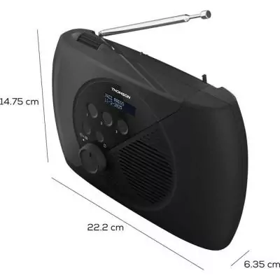 Radio FM&nbsp;- THOMSON - DAB - Gris et Noir