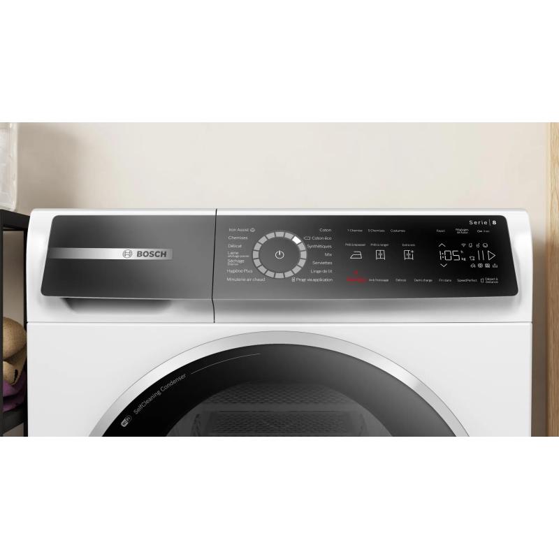 Bosch Serie 8 WQB246C0FR sèche-linge Pose libre Charge avant 9 kg A+++ Noir, Blanc