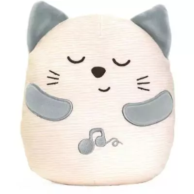 Peluche chaton CHICCO grise pour bébé dès la naissance