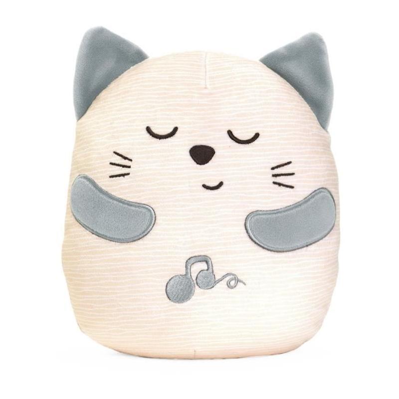 Peluche chaton CHICCO grise pour bébé dès la naissance