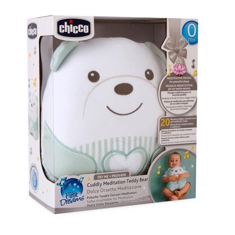 Doudou Peluche Ourson CHICCO Vert - Dès la naissance