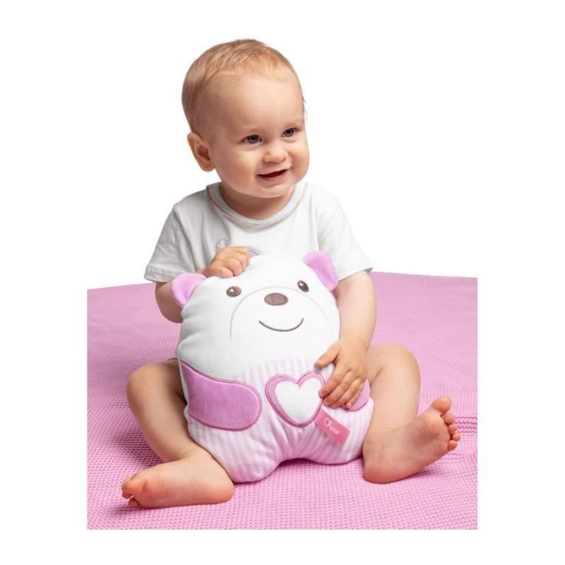 Doudou Peluche Ourson CHICCO Rose - Pour les bébés