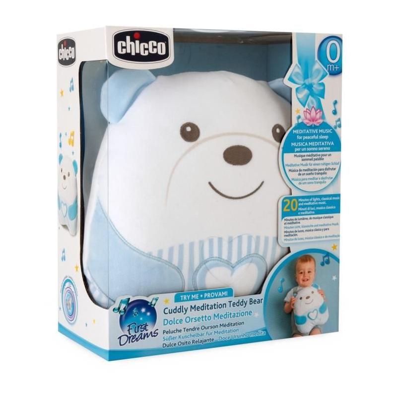 Doudou peluche Ourson CHICCO - Bleu - Dès la naissance