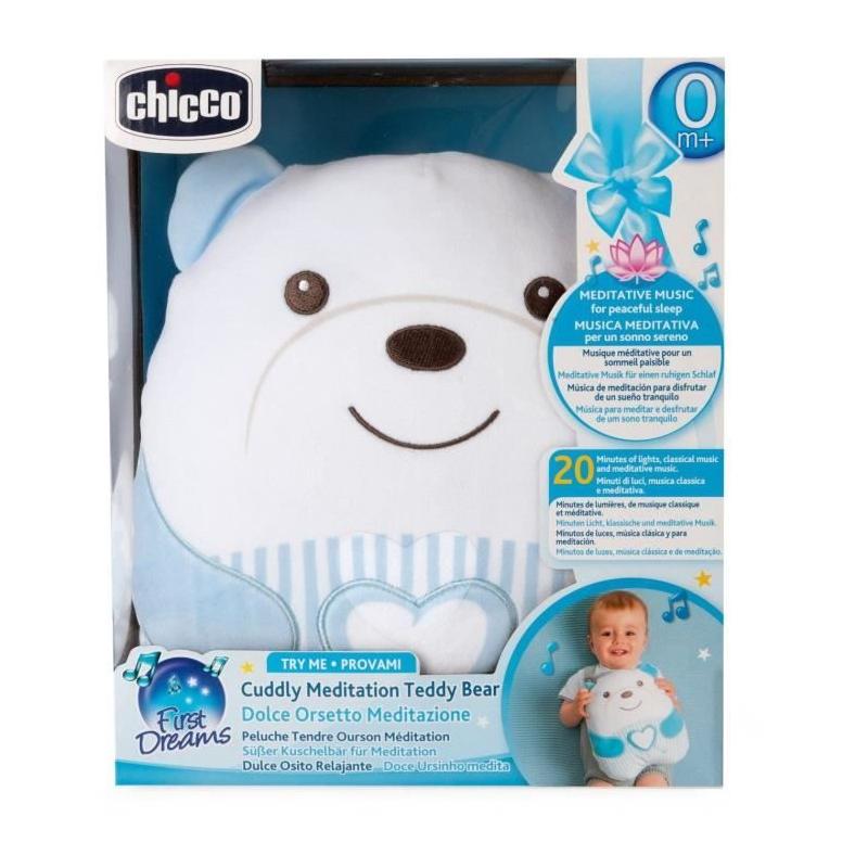 Doudou peluche Ourson CHICCO - Bleu - Dès la naissance