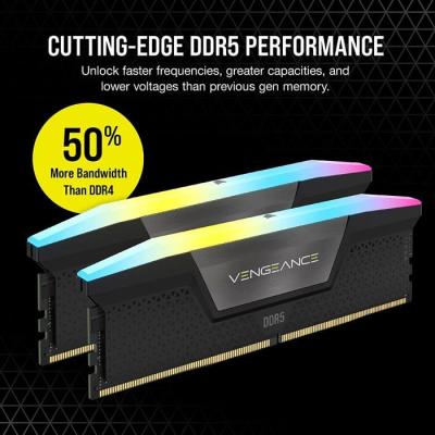 Corsair Vengeance RGB DDR5 32 Go 6400 MHz - Kit Dual Channel