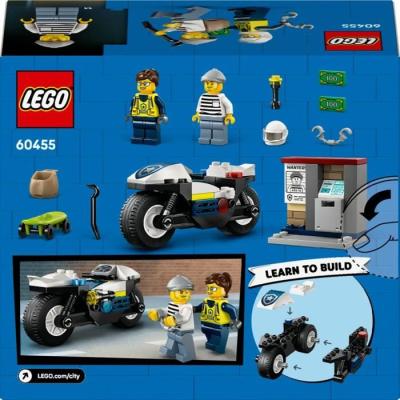 LEGO City 60455: Course-Poursuite en Moto de Police LEGO - 4 ans