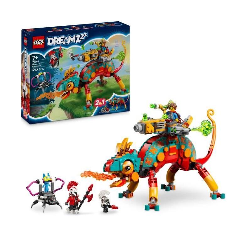 LEGO Dreamzzz 71492 Le Caméléon Cracheur De Feu De Mateo - Jeu Garçon 7 Ans - Idée Cadeau Fun et Créatif