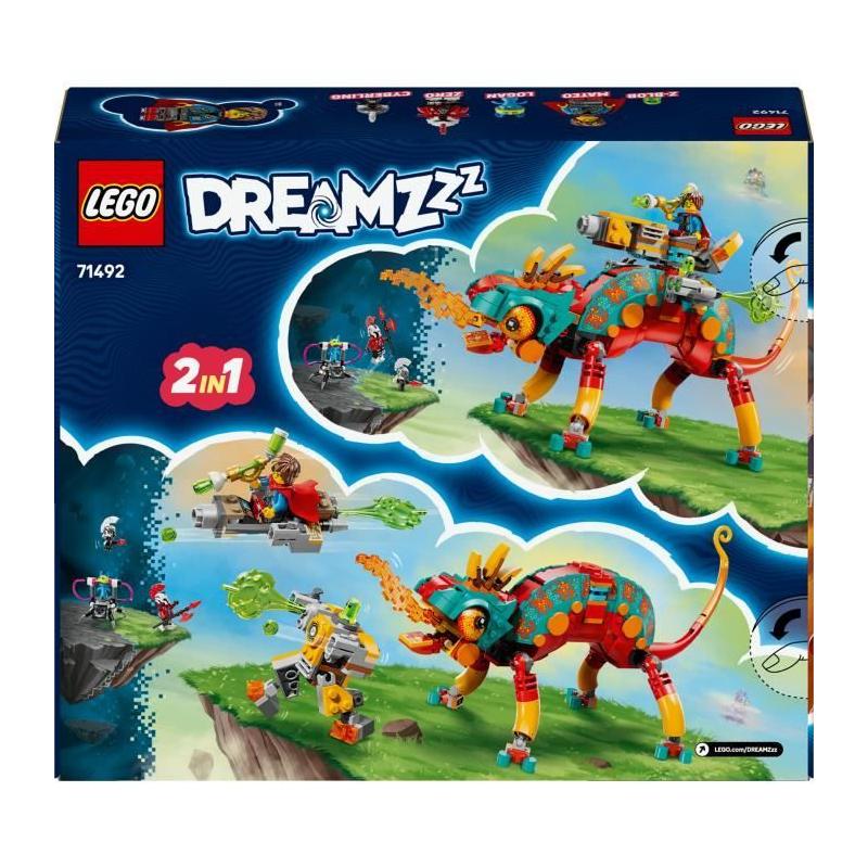 LEGO Dreamzzz 71492 Le Caméléon Cracheur De Feu De Mateo - Jeu Garçon 7 Ans - Idée Cadeau Fun et Créatif