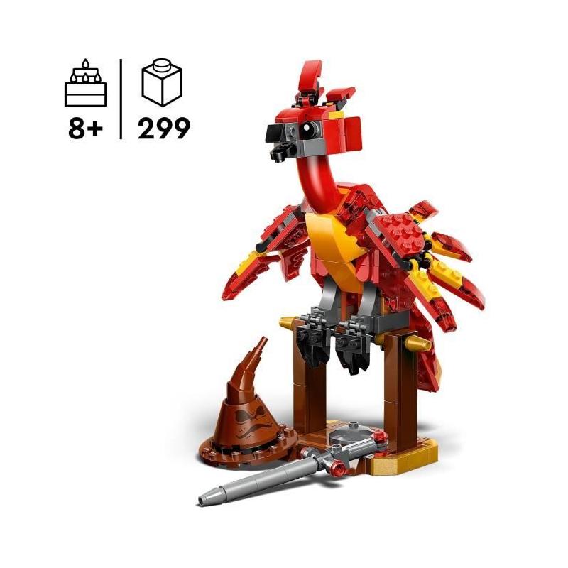 LEGO Harry Potter 76448 Fumseck : Le Phénix de Dumbledore - Un jouet magique pour les filles de 8 ans