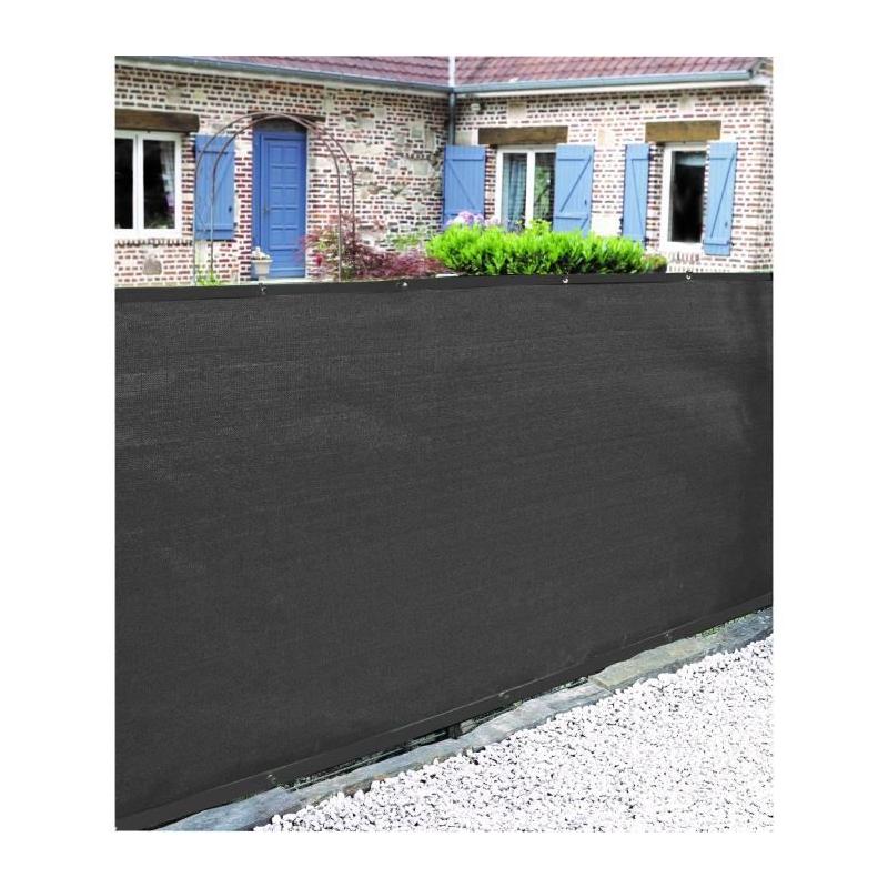 Brise-vue NATURE 1 x 3 m - Occultant 5/5 HDPE 350 g/m² - Anthracite