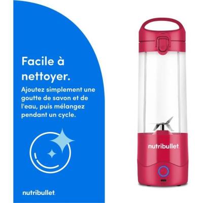 Mélangeur portable NutriBullet - NBP003MA - 475ml - Sans BPA - Recharge USB-C