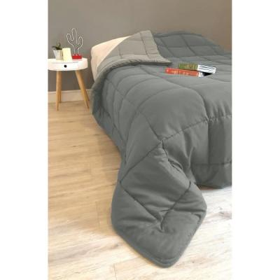 Couette chaude Microfibre 400g/m² Gris & Argent 240x260cm