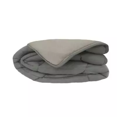 Couette chaude Microfibre 400g/m² Gris & Argent 240x260cm