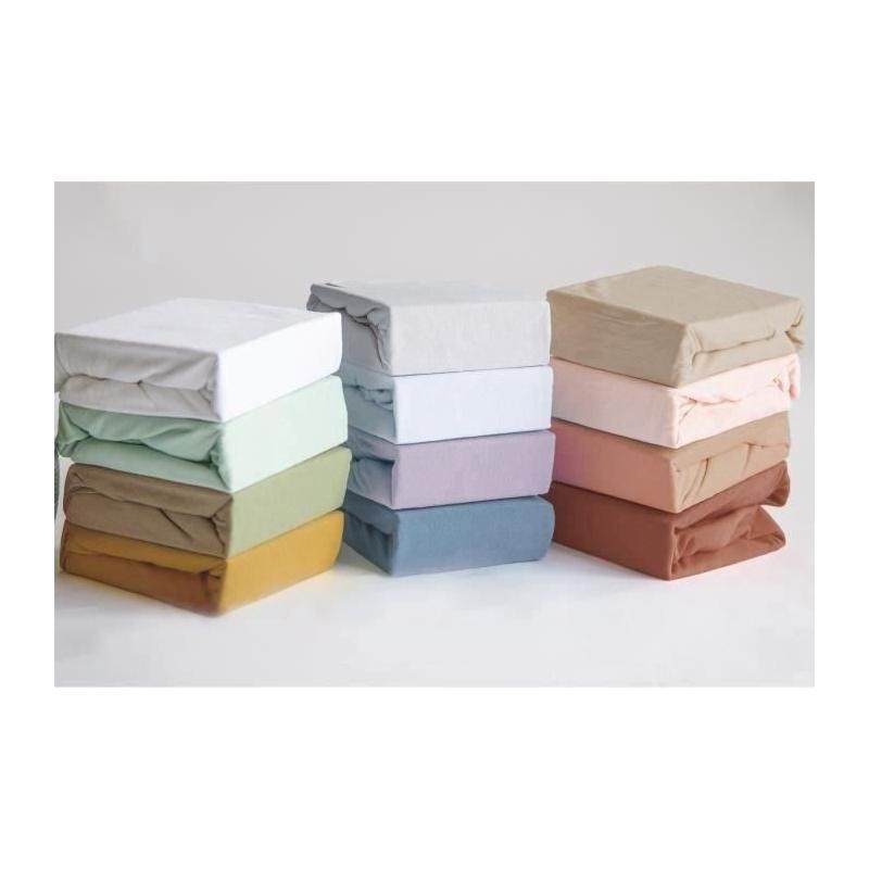 Drap housse Jersey P'TIT DODO 70x140 cm - Caramel